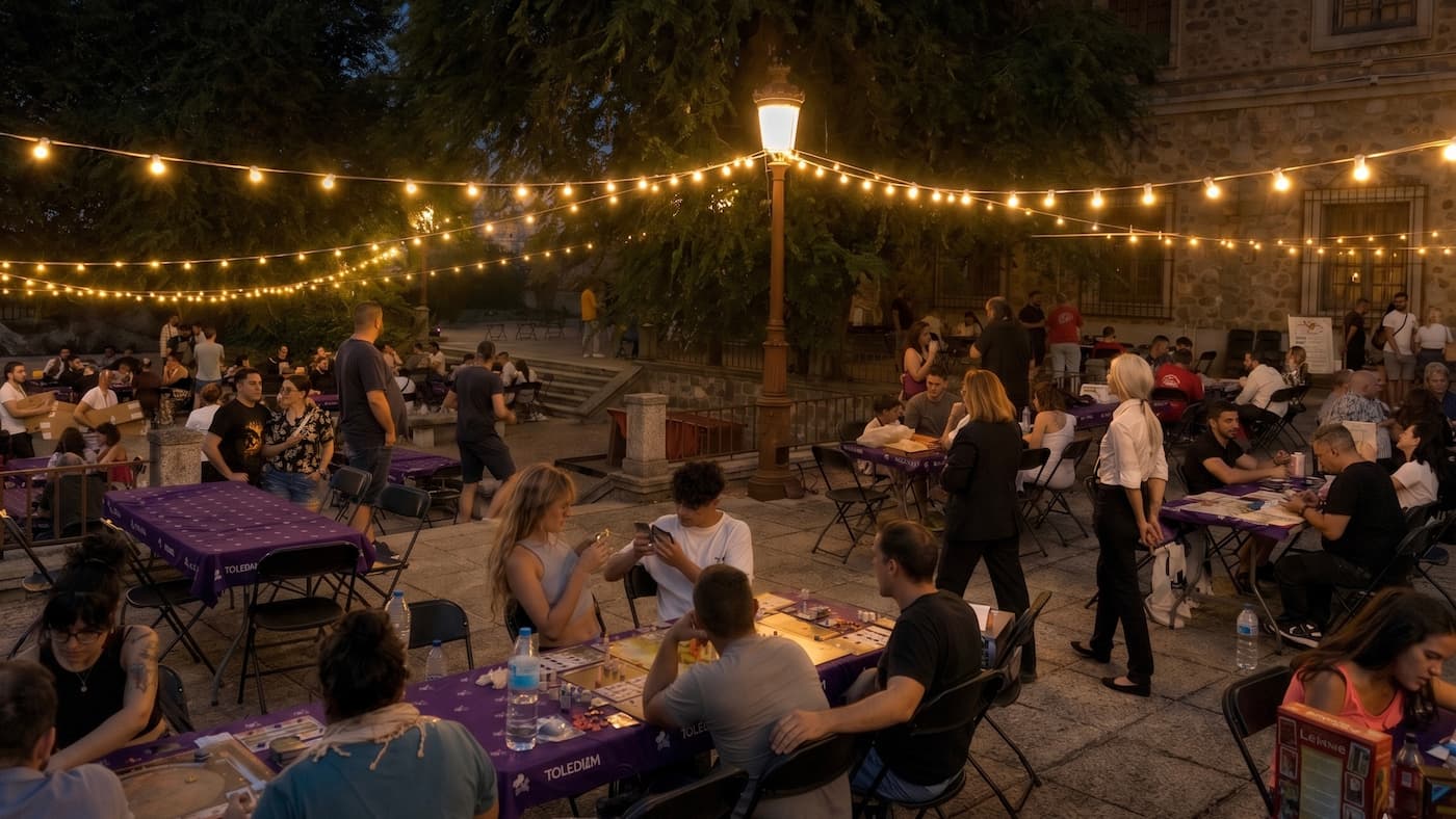 Ambiente del festival Toledum con asistentes y expositores